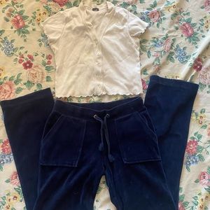 vintage low rise pants